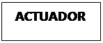 Cuadro de texto: ACTUADOR